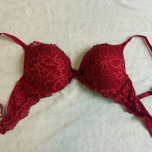 Women's Red Lace Bra - 38B